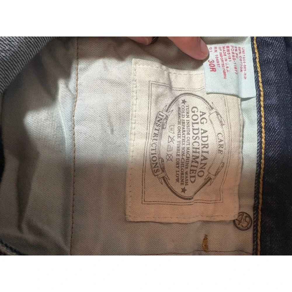 AG Adriano Goldschmied‎ Premiere Jeans Distressed Blue Denim Size 30R